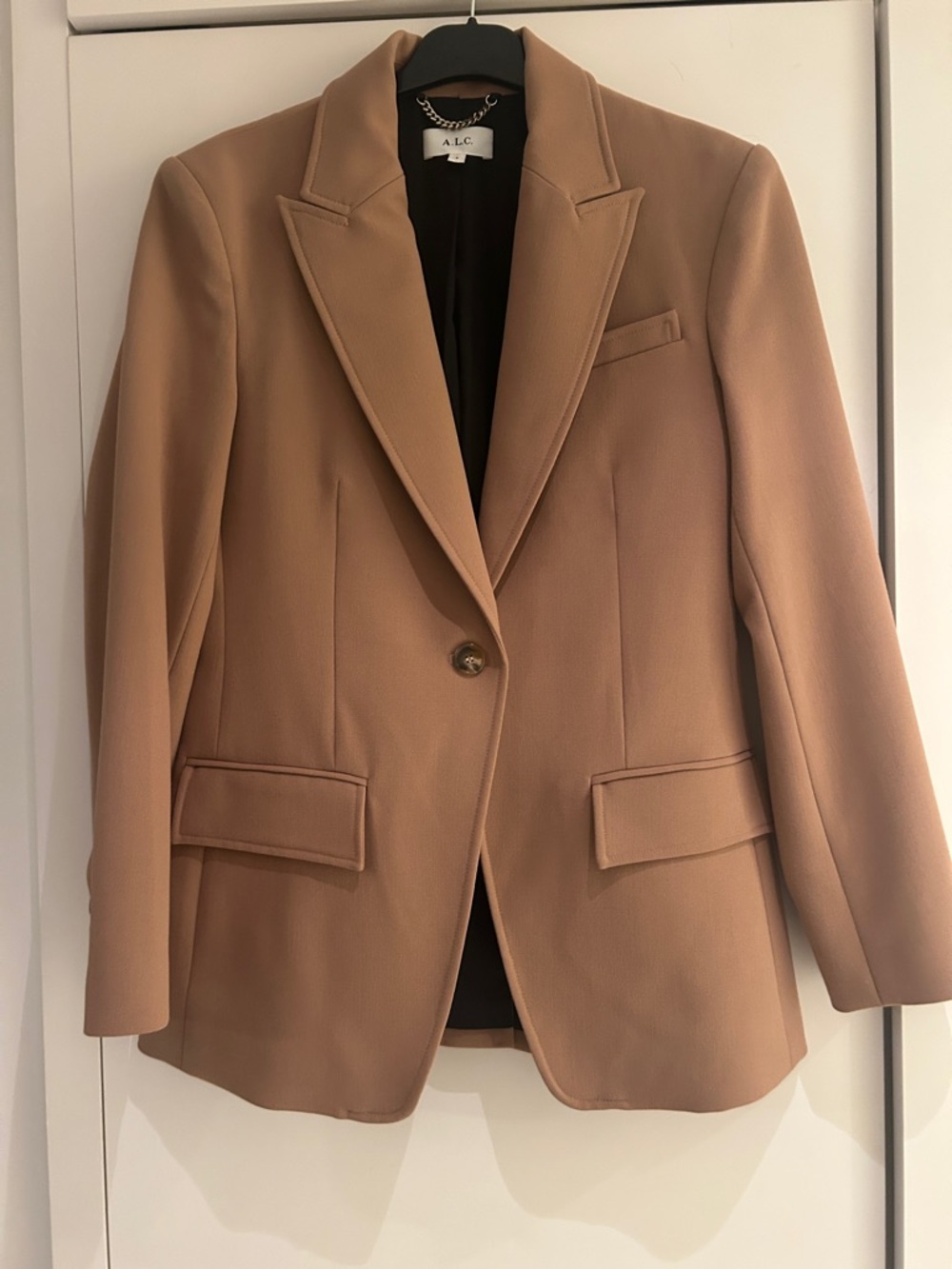 A.L.C. Camel Single-Button Notch Lapel Blazer size 4